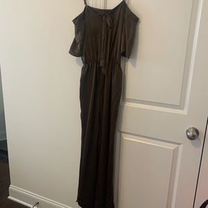 Everly brown pant suit